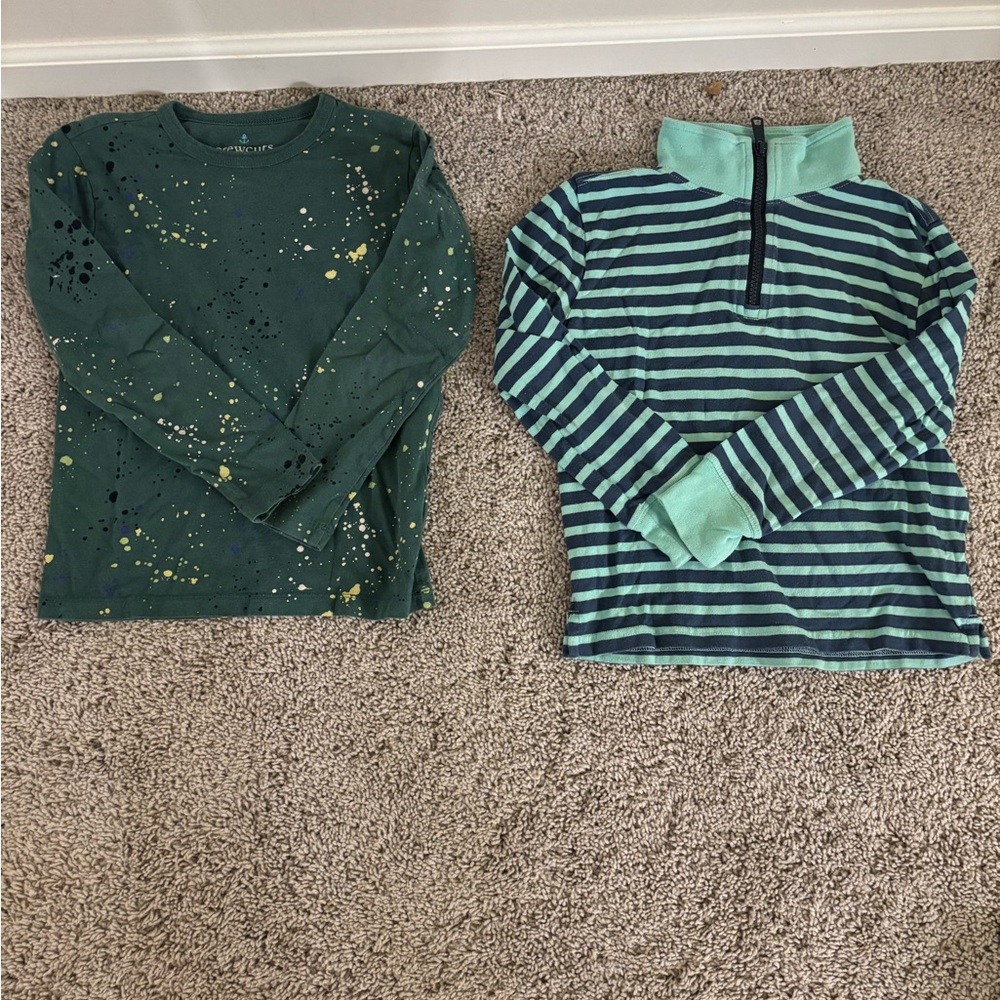 Two j crew crewcuts shirts, size 6-7, excellent condition.